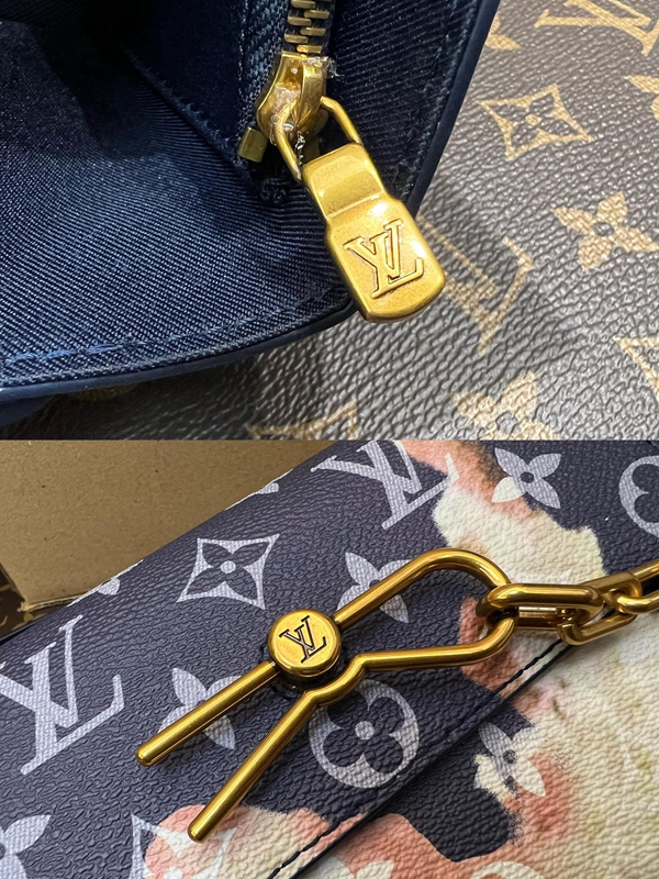 ルイヴィトンバッグ素材ディテール